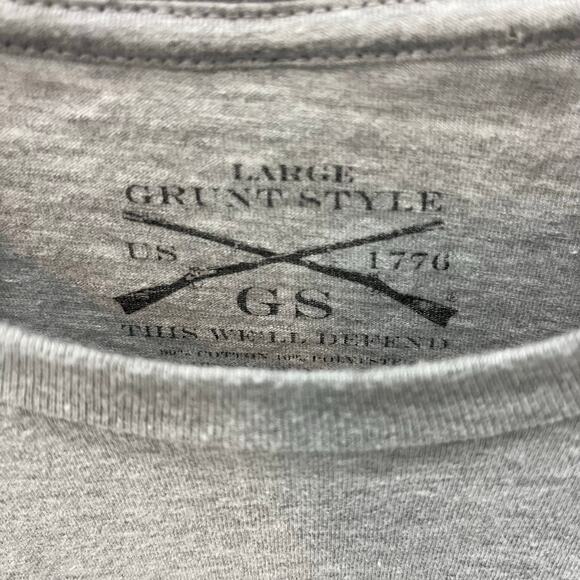 Grunt Style Men’s LG DAD Defined Graphic T-shirt ~ Gray - Picture 3 of 6
